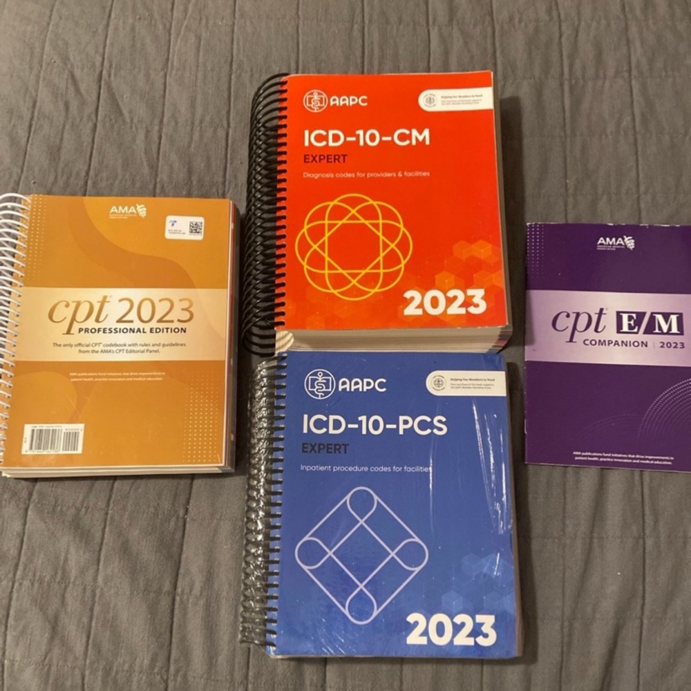 🚫Sold🚫CPT Codebook, ICD-10-CM, ICD-10-PCS, CPT EM Companion Book